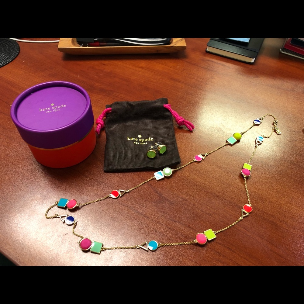 Kate spade necklace and earrings